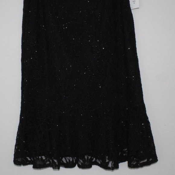 ⬇️$28 S. Levine Black Lace Skirt w/ sparkle shimmer - Picture 4 of 14